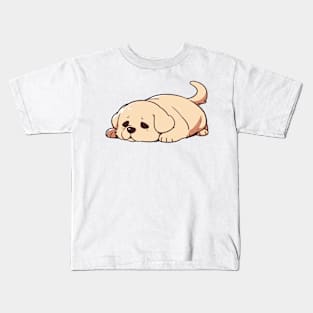 Cute Labrador Retriever Laying Down Kids T-Shirt